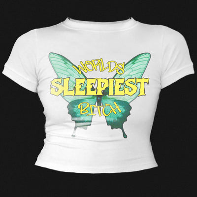 WORLDS SLEEPIEST BITCH BABY TEE